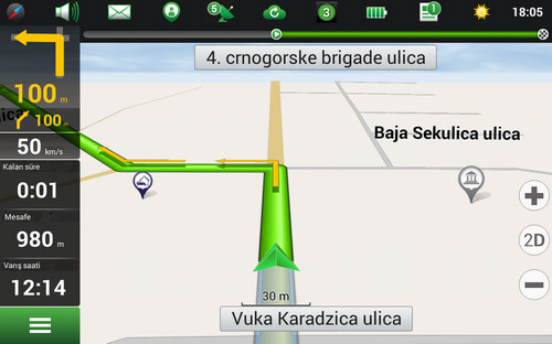 Navitel Navigator. Arnavutluk, Bosna-Hersek, Hırvatistan, Kuzey Makedonya, Karadağ, Sırbistan, Slovenya