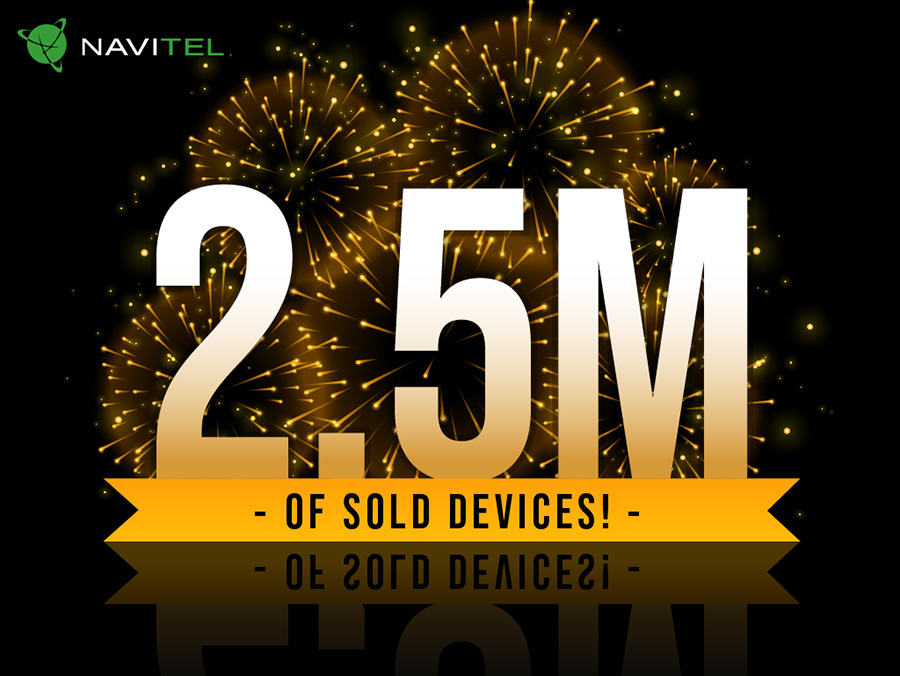 2,5 million of sold NAVITEL® devices!