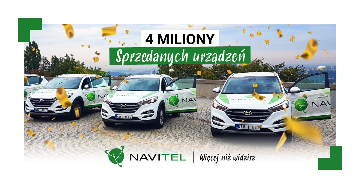 4 000 000 sprzedanych urządzeń na dziesięciolecie NAVITEL EUROPE